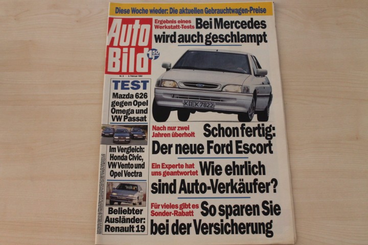 Deckblatt Auto Bild (06/1992)